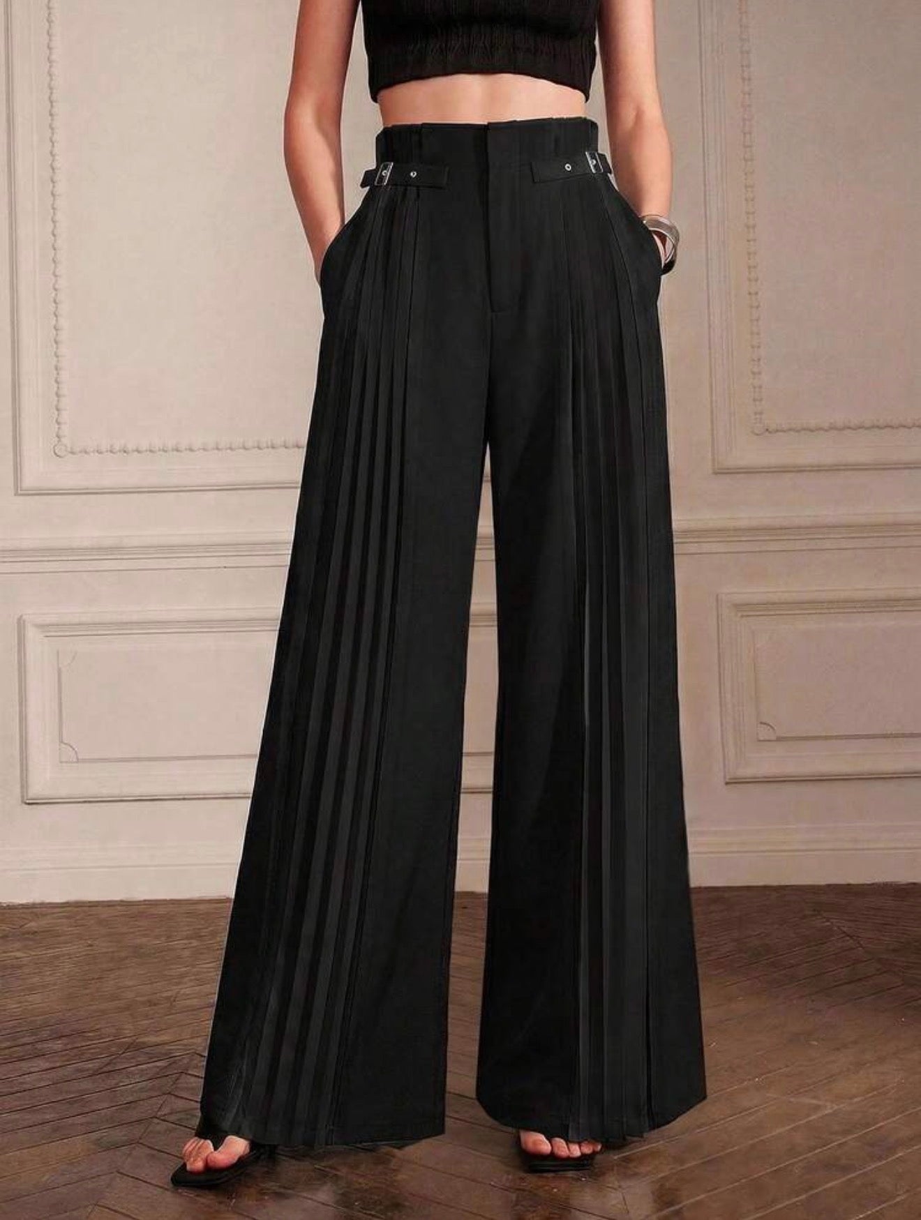 Noir Pleat Pants