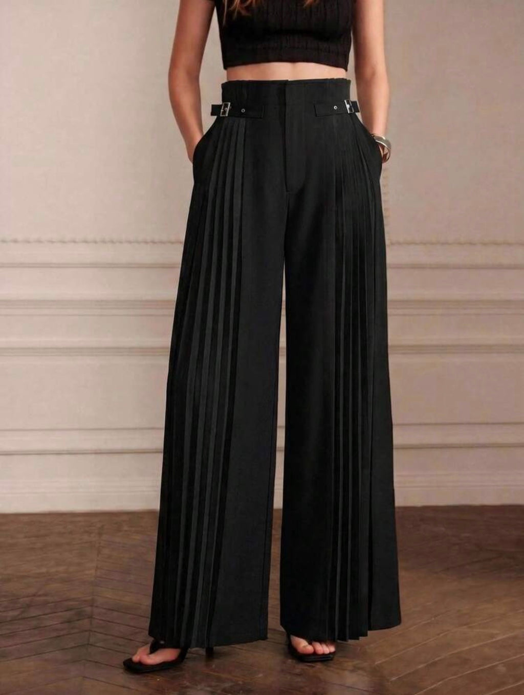 Noir Pleat Pants