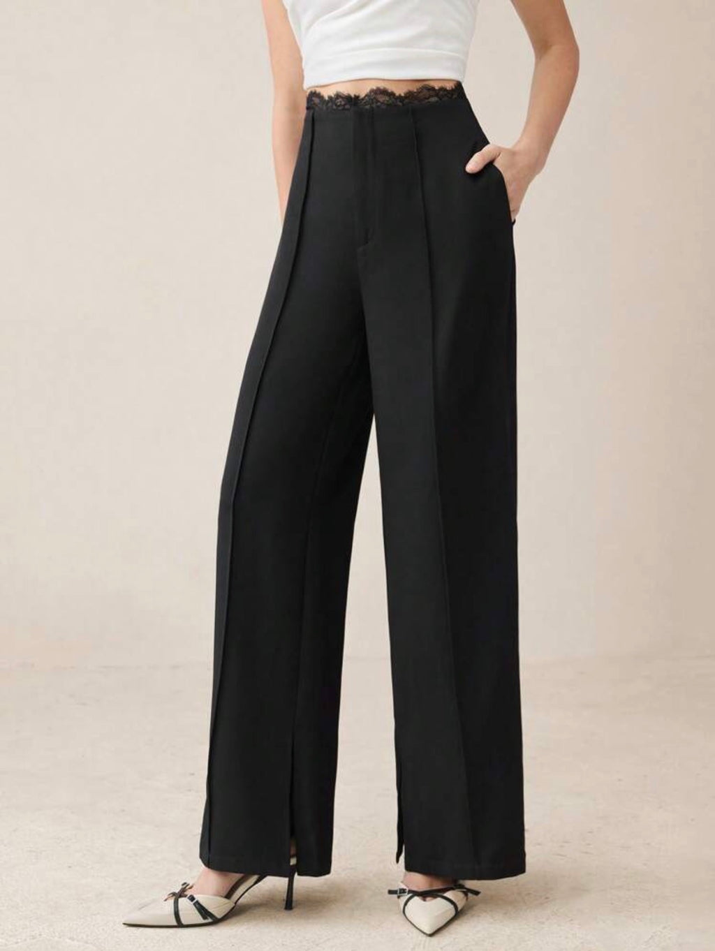 Silhouette Lace Pants
