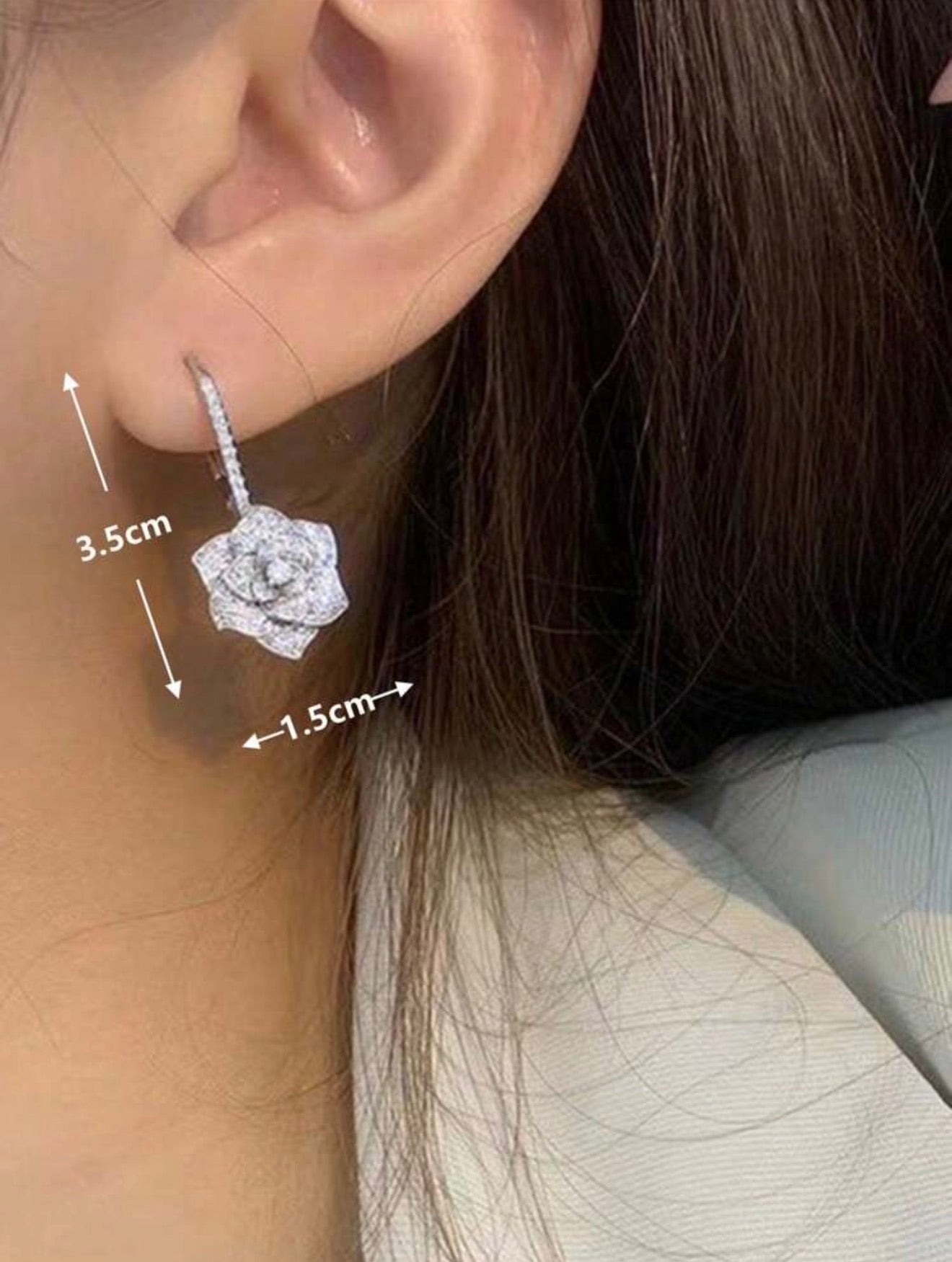 Rose Bloom Hoops