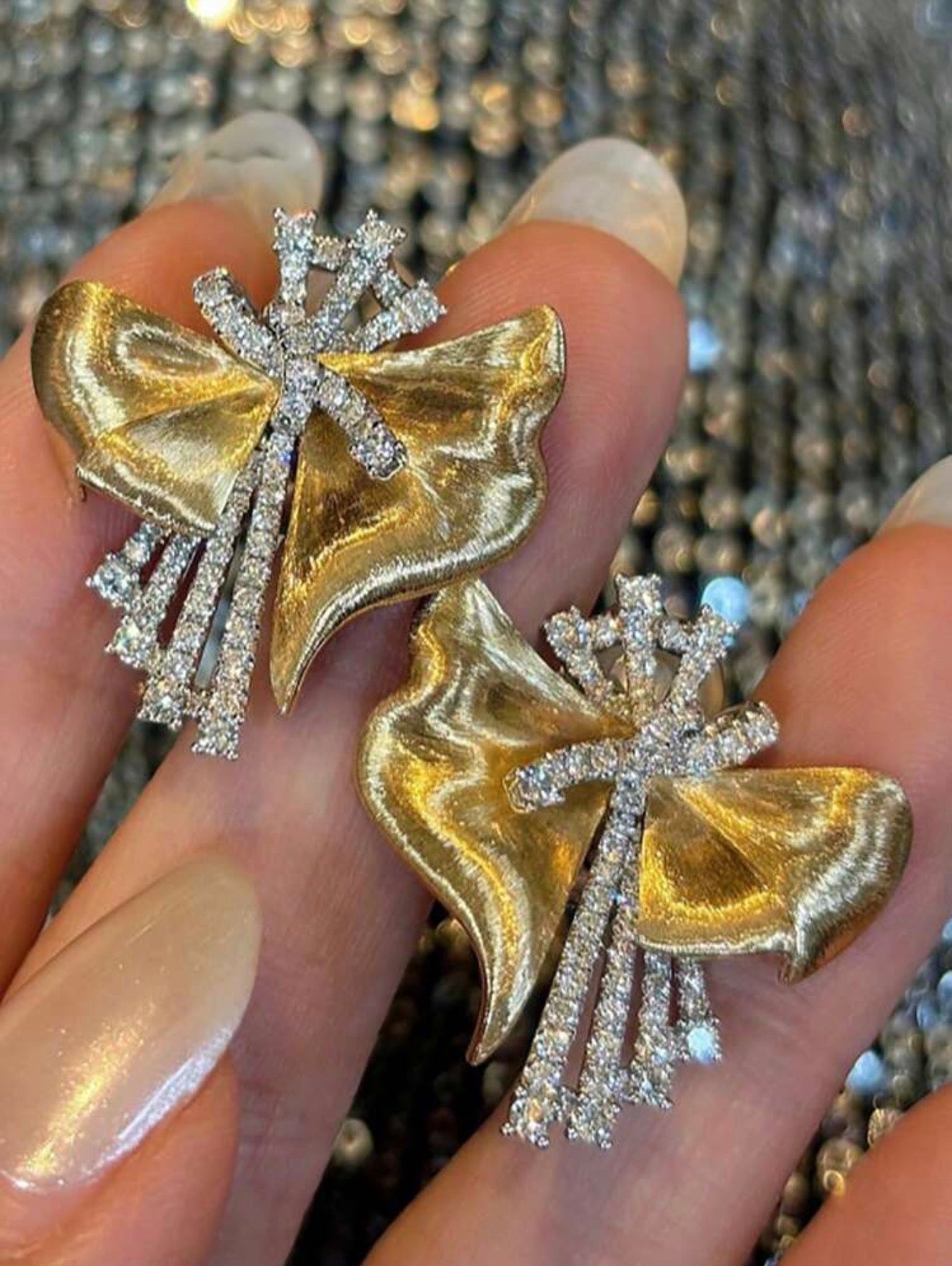 Golden Bow Earrings