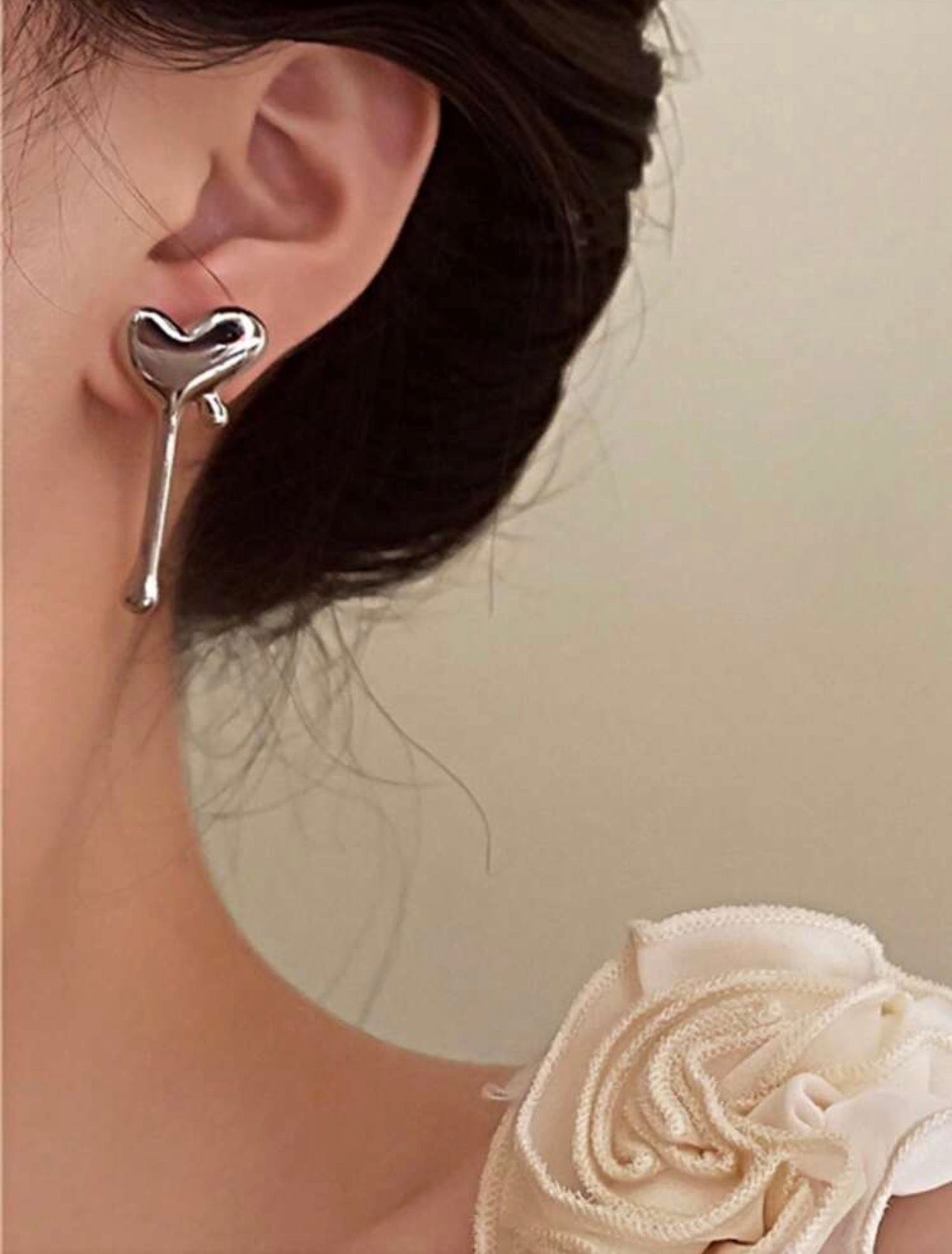Silver Heart Drips
