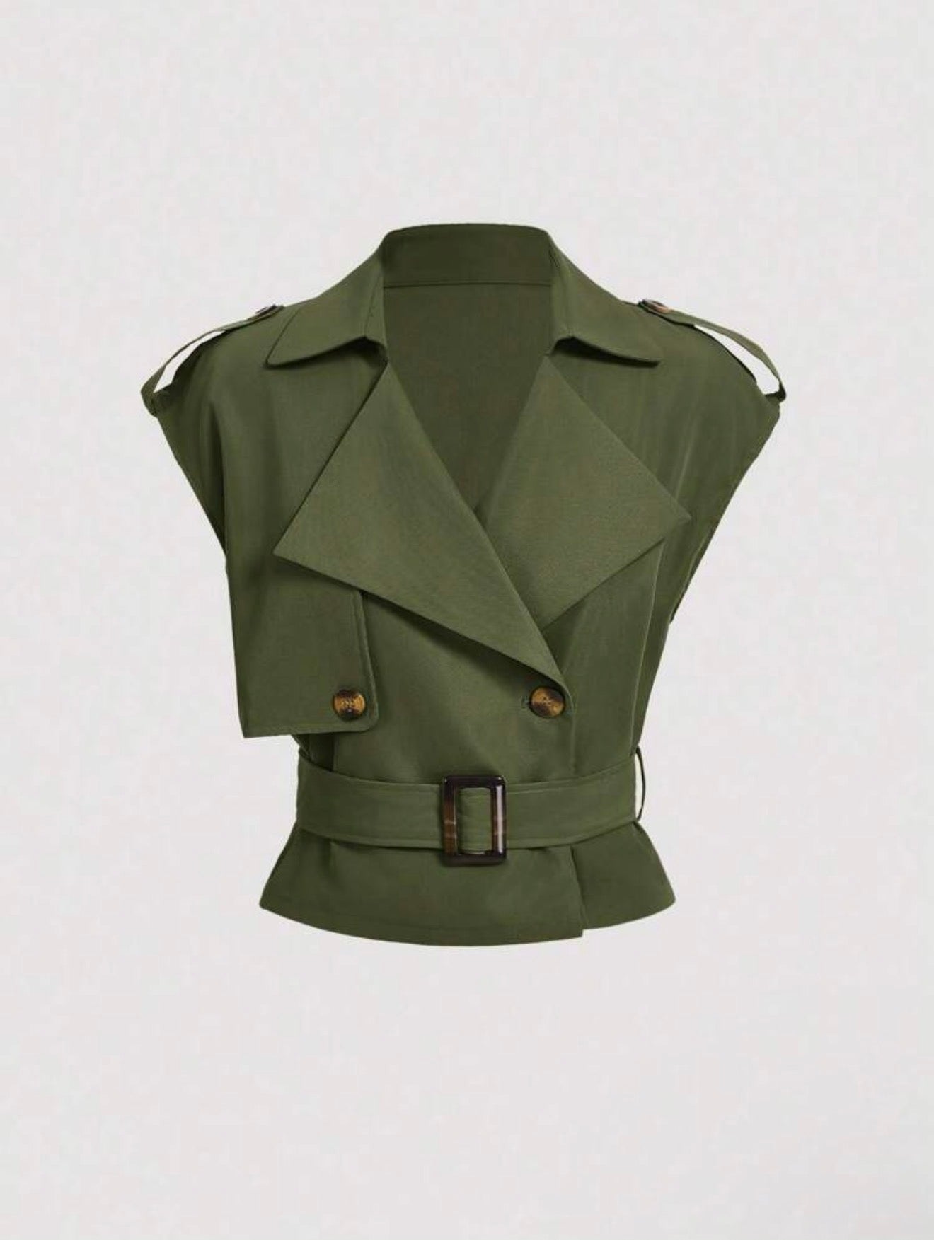 Belted Trench Top