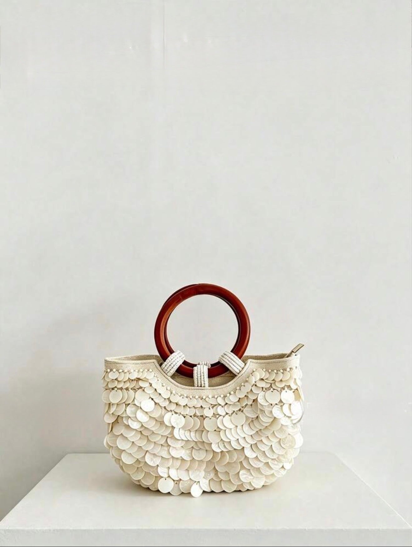 Capri Shell Top Handle Bag