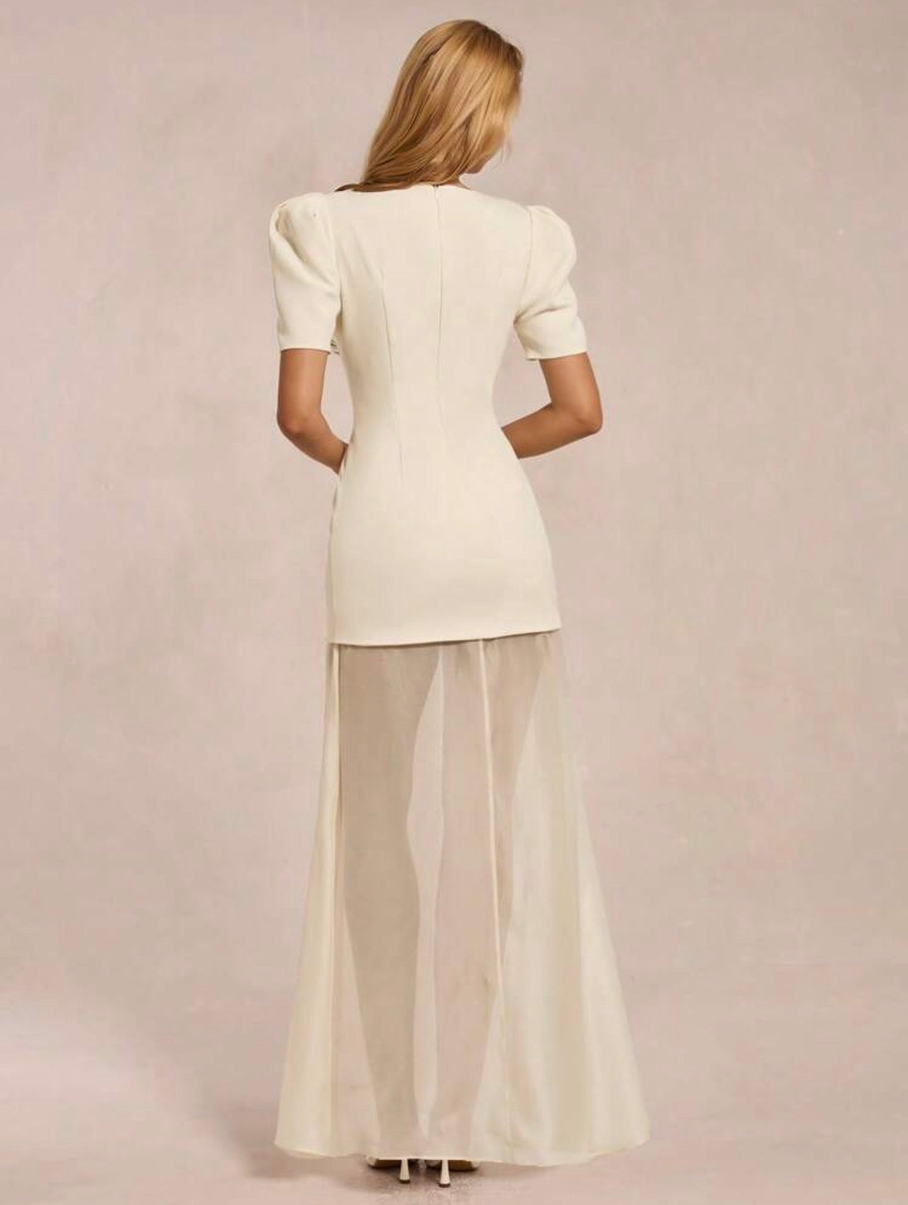 Ivory Elegance Maxi Dress