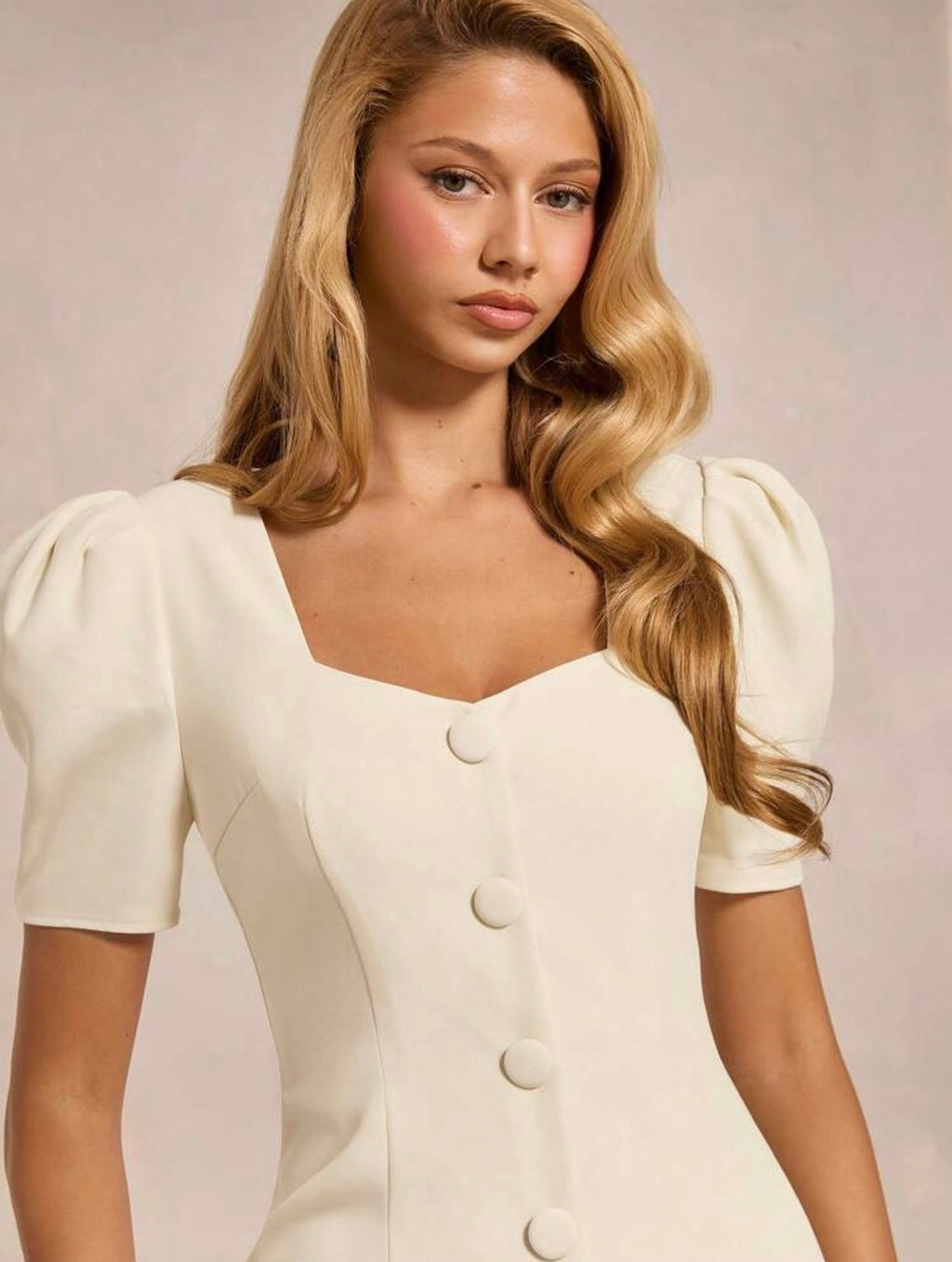 Ivory Elegance Maxi Dress