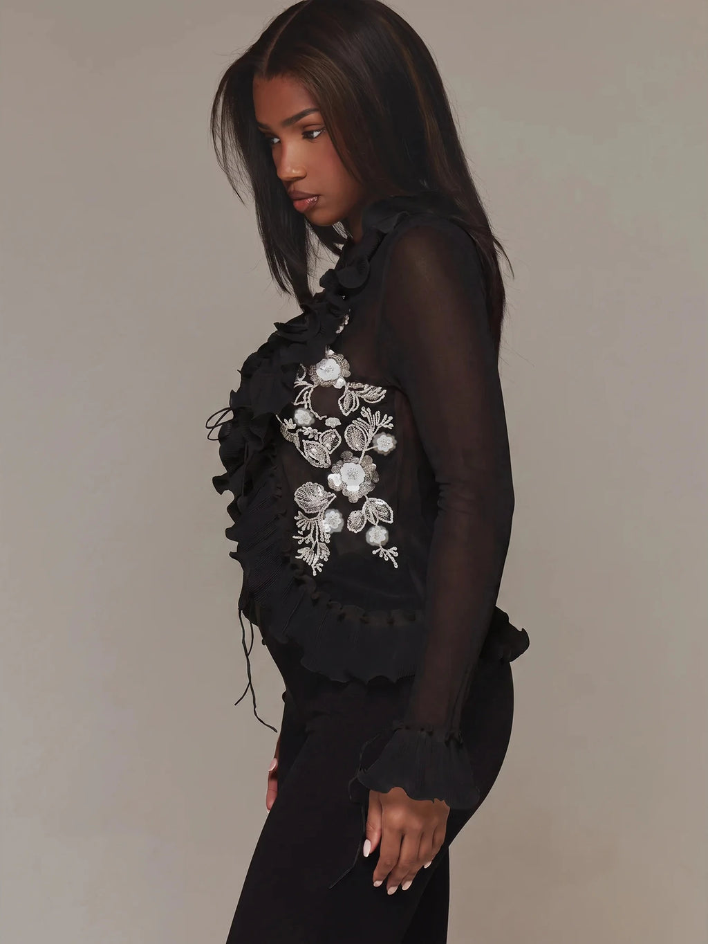 Fiora Secret Embellished Top