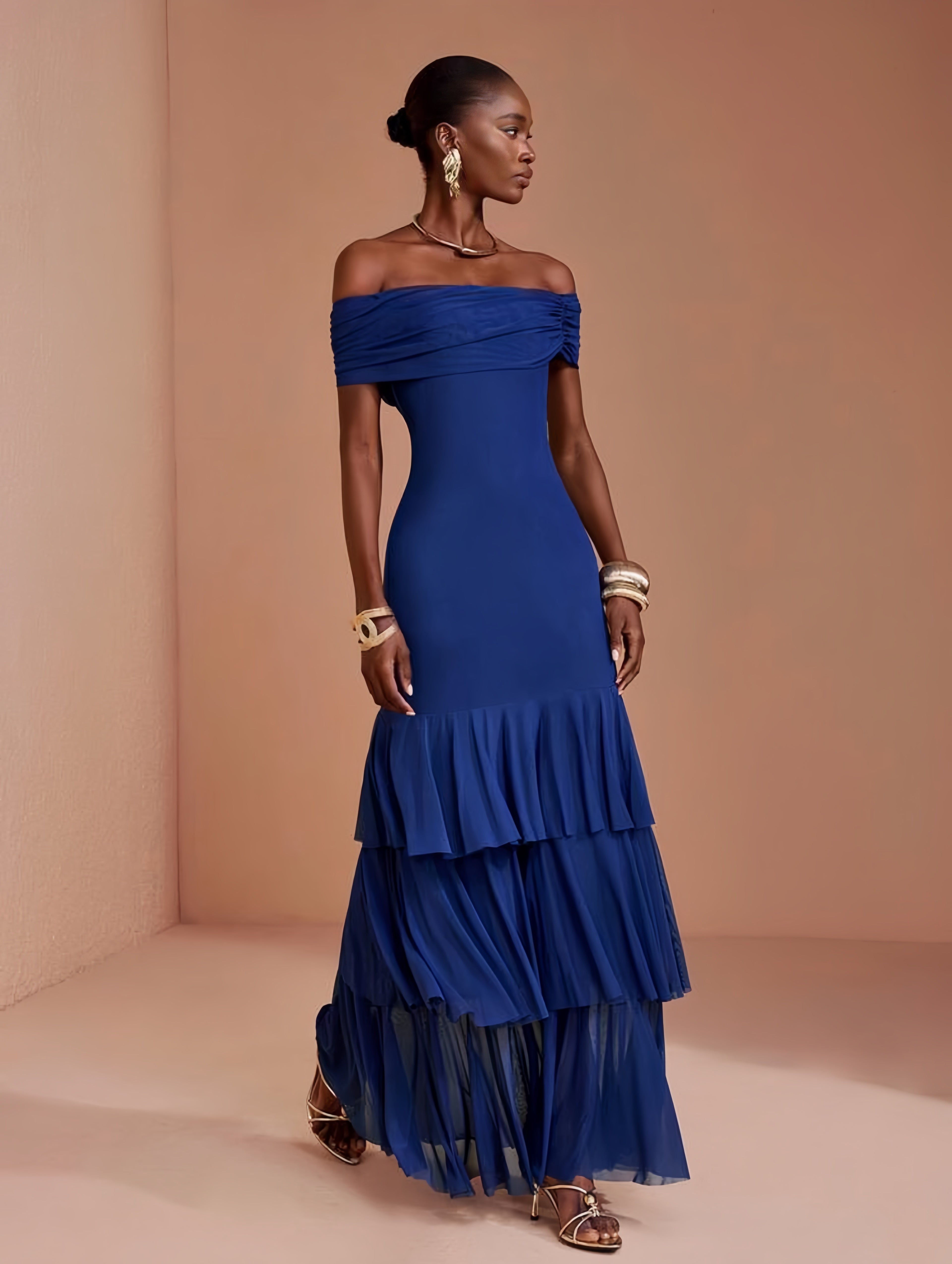 Sapphire Étoile Gown